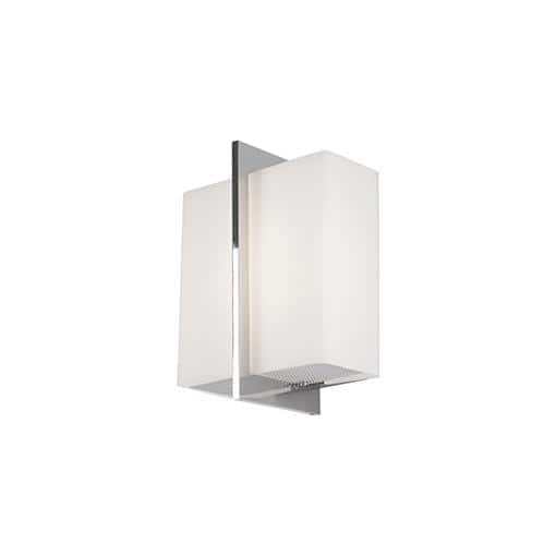 Chrome Geometric Dimmable LED Wall Sconce