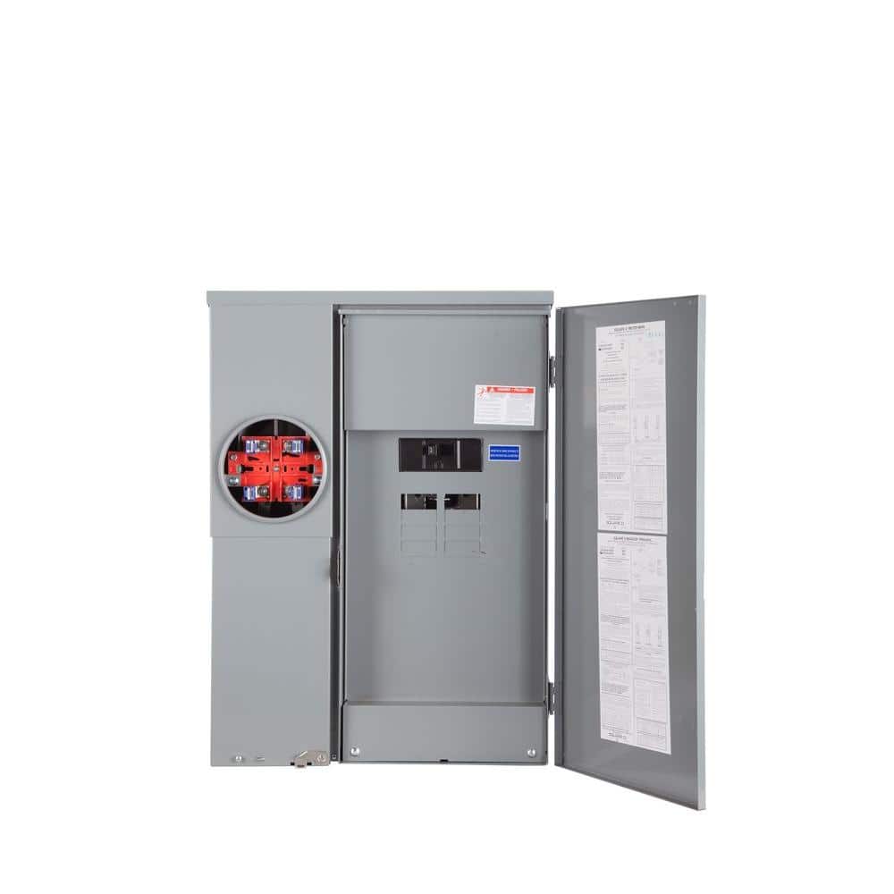 Homeline 200 Amp 8-Space 16-Circuit Outdoor Ring-Type Surface Mount Solar-Ready Main Breaker Plug-On Neutral CSED price history on PriceWatchPro