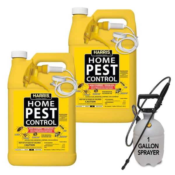 Harris 1 Gal. Home Pest Control Insect Killer Spray (2-Pack) and Tank Sprayer Value Pack