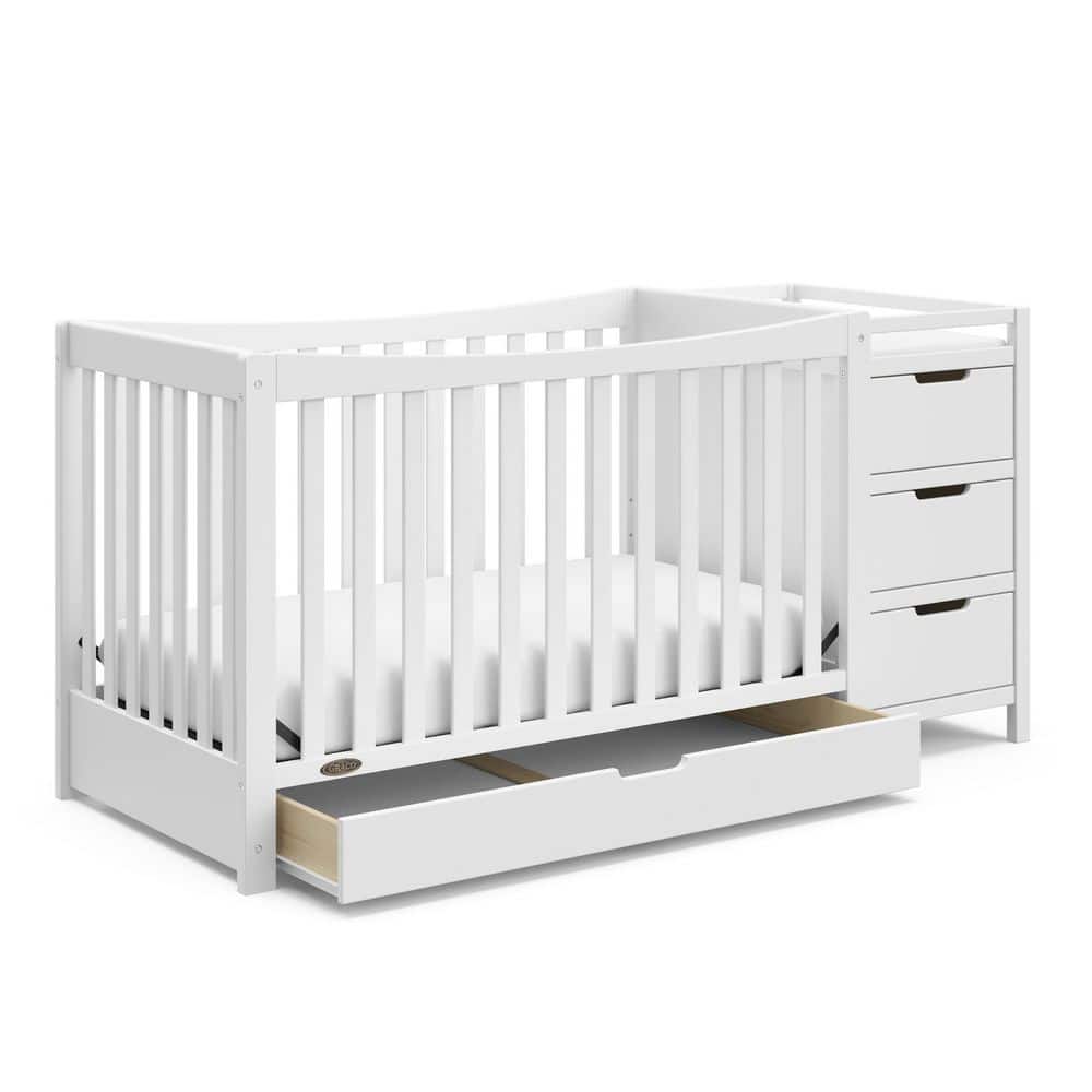 Graco Remi White 4-in-1-Convertible Crib and Changer -  04586-211