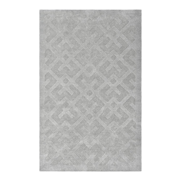Solo Rugs Arlo Gray 9 ft. x 12 ft. Contemporary Modern Area Rug
