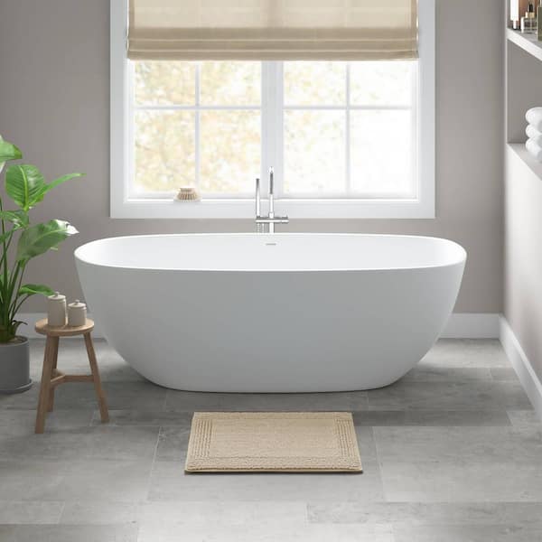 Splendor Natural 17 in. x 24 in. 100% Cotton Tufted 3000 GSM Reversible Bath Rug