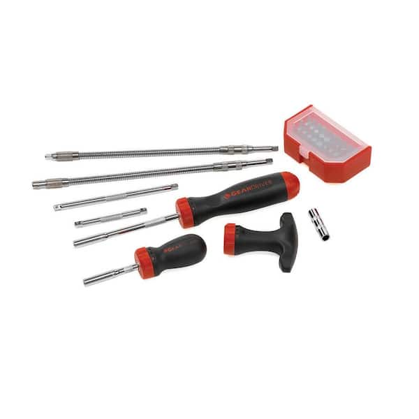 GEARWRENCH GearDriver Phillips/Slotted/Hex/Torx Ratcheting Screwdriver ...