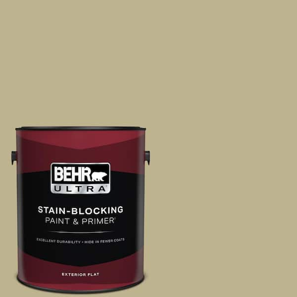 BEHR ULTRA 1 gal. #PPU9-10 Wasabi Powder Flat Exterior Paint & Primer