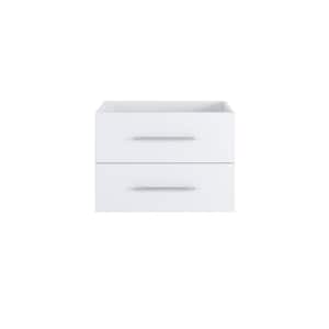 Napa 30 in. W x 22 in. D x 21 in. H Single Sink Bath Vanity Cabinet without Top in Glossy White, Wall Mounted