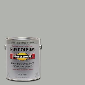 1 gal. High Performance Protective Enamel Gloss Light Machine Gray Oil-Based Interior/Exterior Paint (2-Pack)