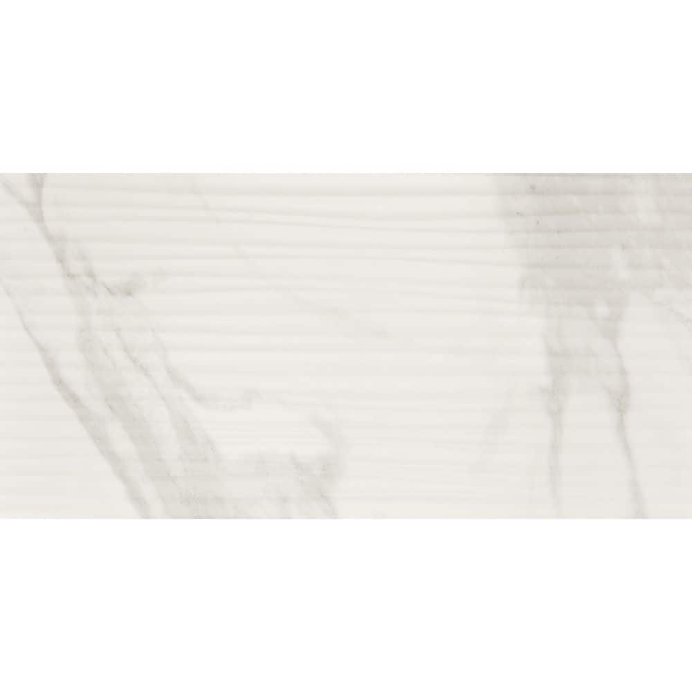 Perpetuo Brilliant White 12 in. x 24 in. Satin Ceramic Wavy Wall Tile (15.52 sq. ft./ Case) price history on PriceWatchPro