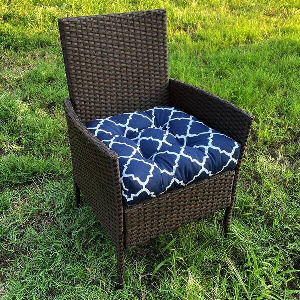 Sweet Home Collection 19 in. x 19 in. x 5 in. Solid Tufted Indoor/Outdoor Chair  Cushion U-Shaped in Light Blue (2-Pack) PATIO-LBL-2PK - The Home Depot