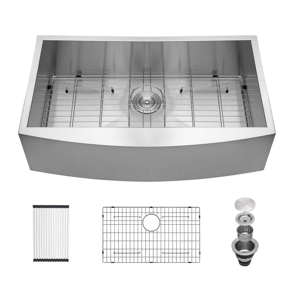 Stainless Steel 18 Gauge 33 in. Single Bowl Farmhouse Apron Front Kitchen Sink price history on PriceWatchPro
