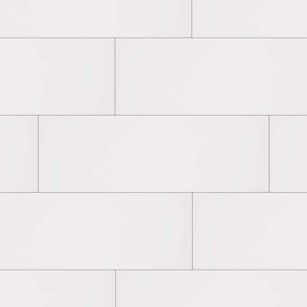 Daltile Restore Bright White 8 In X 24 In Ceramic Wall Tile