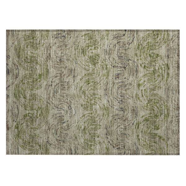 Chantille Machine Washable Indoor/Outdoor Abstract ACN2461 Sage 2 ft. x 3 ft. Area Rug