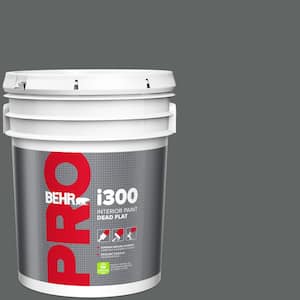 5 gal. #BXC-41 Charcoal Dead Flat Interior Paint