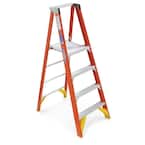 4 ft. Fiberglass Platform Ladder (10 ft. Reach Height), 300 lb. Load Capacity Type IA