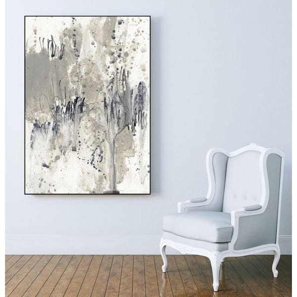Unbranded 30 in. x 40 in. "Paynes Splash II" by Jennifer Goldberger Framed Wall Art
