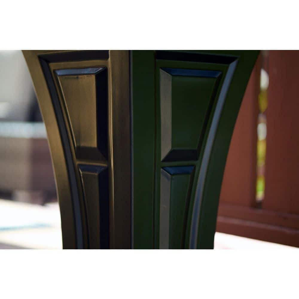 Tall Black Self-Watering Outdoor Planter Set
