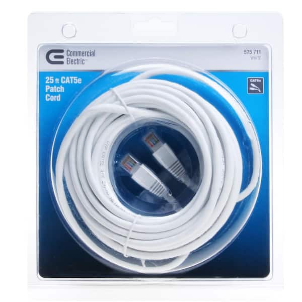 Lot De 200 Câbles Ethernet RJ45 Cat5e Blanc - 5 Pieds (1m50) - Neufs