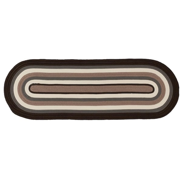 Frontier 2 ft. x 10 ft. Brown Braided Runner Rug