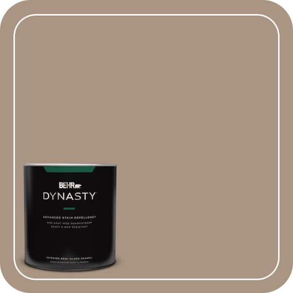 BEHR DYNASTY 1 qt. #T17-11 Silent Sands Semi-Gloss Enamel Interior Stain-Blocking Paint and Primer