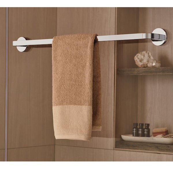 Speakman Vector 24 In Back To Shower Door Towel Bar Polished Chrome Sh 2702 - How To Hang Towel Rack On Back Of Bathroom Door