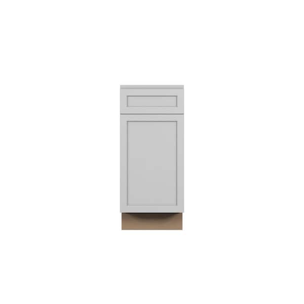 Westport Shaker 18 in. W x 34.5 in. H x 24 in. D in Painted White Plywood Assembled Pullout Trash Can with Soft Close