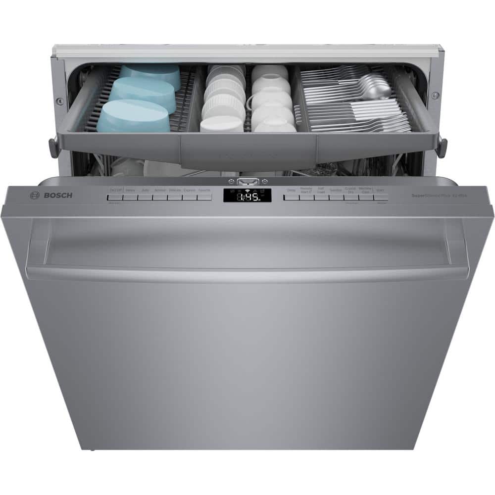 24-Inch Stainless Steel Built-In Dishwasher with Top Control