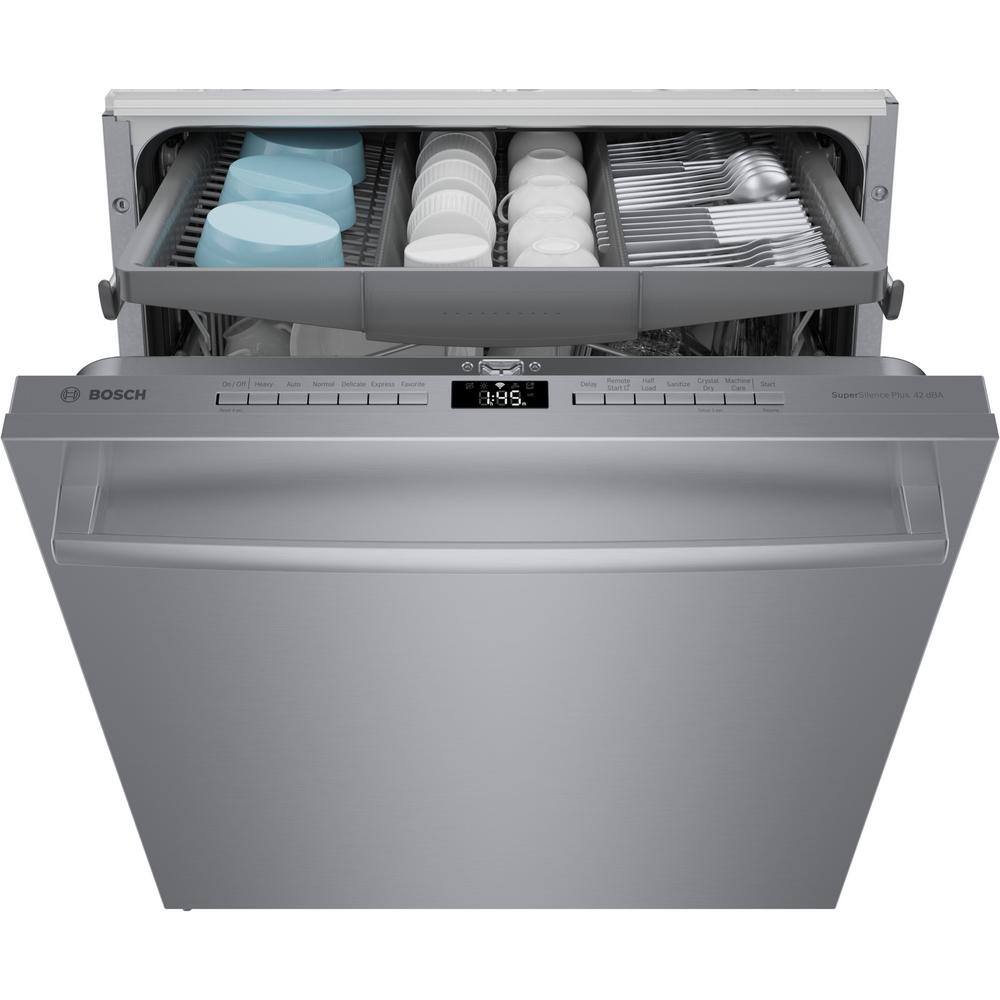 24-Inch Stainless Steel Built-In Dishwasher with Top Control