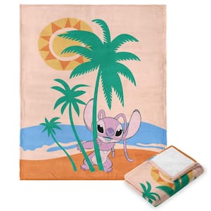 Disney Lilo and Stitch Angel Beach Silk Touch Throw Blanket
