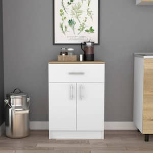 Gymax 2-Door Tall Storage Cabinet Kitchen Pantry Cupboard Organizer  Furniture White GYM05922 - The Home Depot