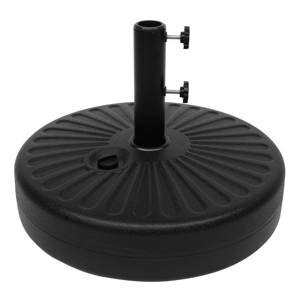 Karl home 20 in. Round Plastic Water Injection Base Patio Umbrella Base ...