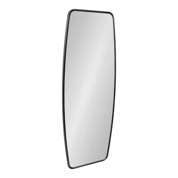 Kate and Laurel Caskill 48 in. x 18 in. Classic Rectangle Framed Black Wall Accent Mirror