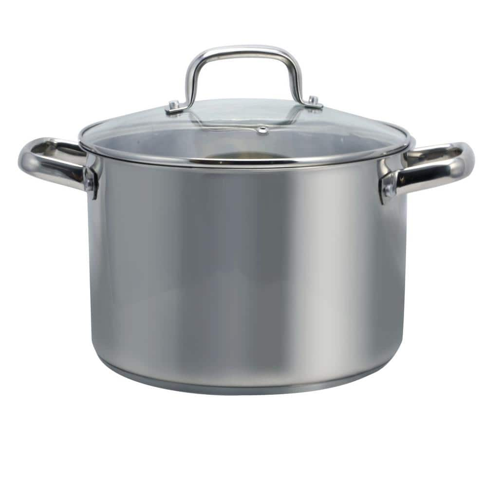 AmeriHome 3-Piece Stainless Steel Stock Pot Set 804973 - The Home