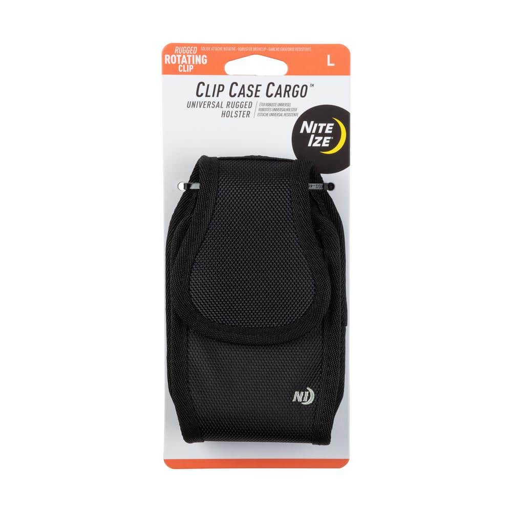 Nite Ize Black Wide Sport Case Universal Holster Pouch for Medium Flip Phones 