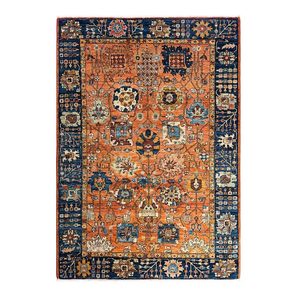Serapi Red 4 ft. x 6 ft. Tribal Wool Indoor Area Rug