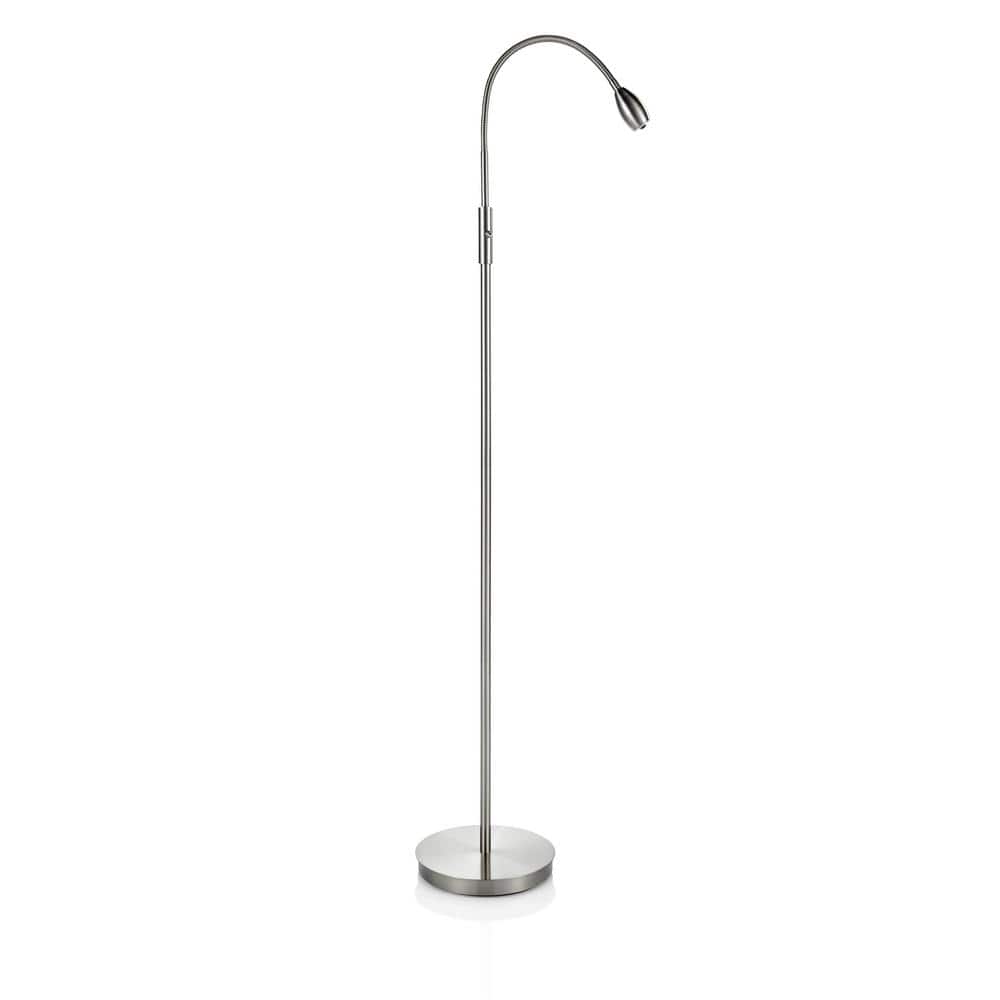 UPC 896368001267 product image for 58 in. Aluminum Brushed Nickel Lamp Finish And An Anodized Shade 1-Light Swing A | upcitemdb.com