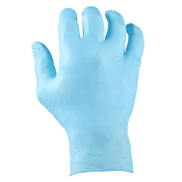 50-Count Grease Monkey Nitrile Heavy Duty Disposable Gorilla Grip Gloves ( Large)