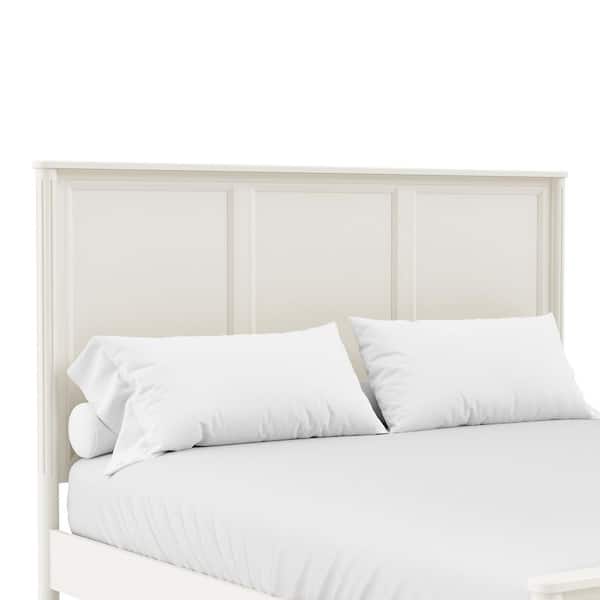 ベッドフレーム White bed frame VECELO Bed Frame White Metal Frame Full Size Platform Bed