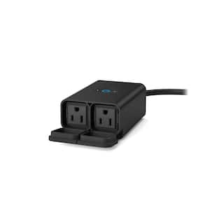 Leviton Decora Smart Wi-Fi Outdoor Plug – D215O-1RE, Matter-Ready, IP65 Weatherproof, Black