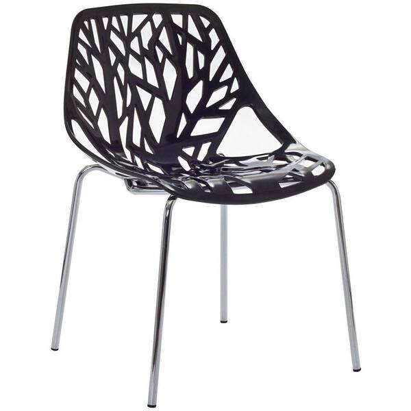 MODWAY Black Stencil Dining Side Chair
