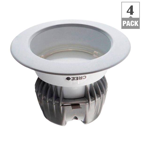 EcoSmart 65W Equivalent Soft White 4 in. Dimmable LED Downlight with GU24 base (4-Pack)