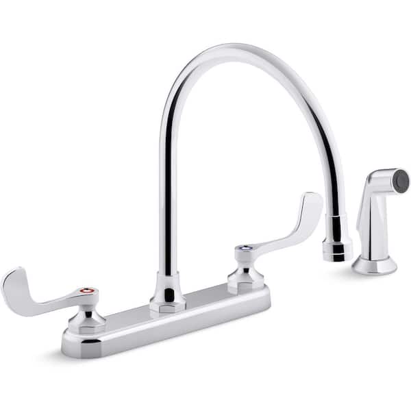 KOHLER Triton Bowe 1.8 GPM 8 in. Widespread 2-Handle Bathroom Faucet with Aerated Flow in Polished Chrome