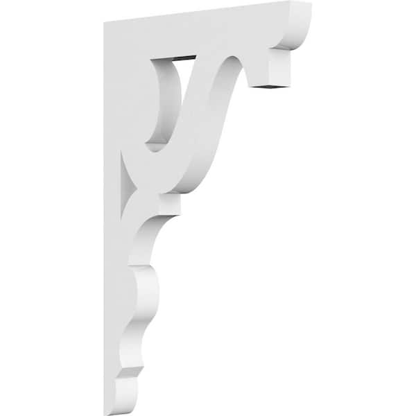 Ekena Millwork 5/8 in. W x 6 in. H x 6 in. D PVC Riley Bracket