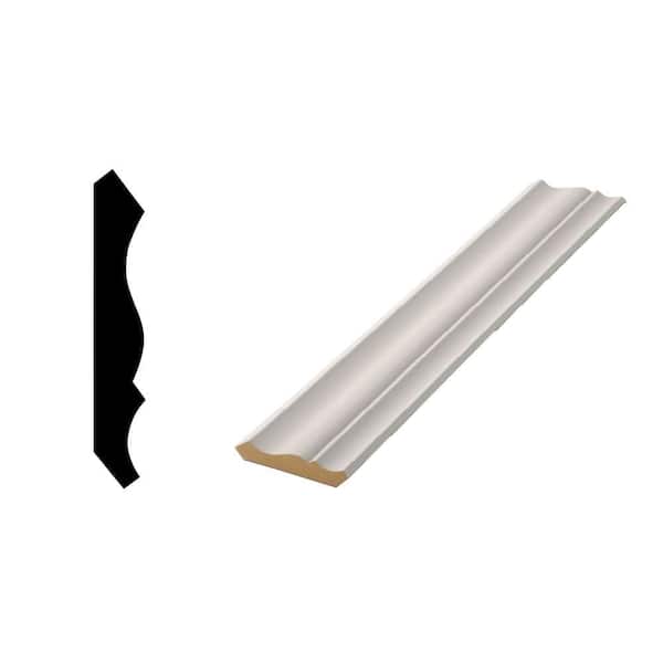 Woodgrain Millwork WM 51 - 9/16 in. x 3-1/4 in. x 144 in. Primed Finger-Jointed Crown Pro Pack Moulding