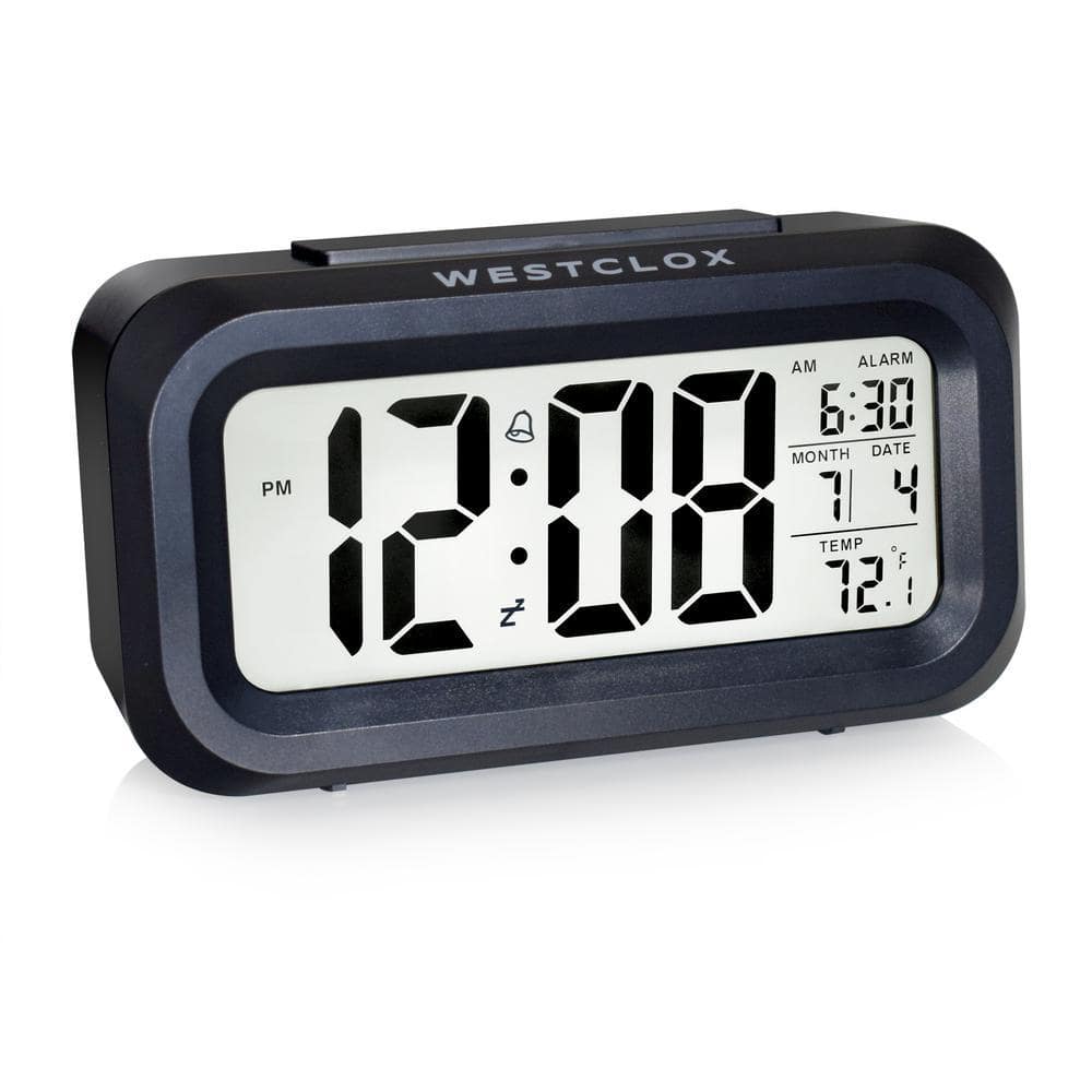 Westclox Westclox Black Digital Alarm Clock with Day/Date Display