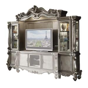 Versailles 21 in. Antique Platinum Entertainment Center Fits TV's up to 72 in.
