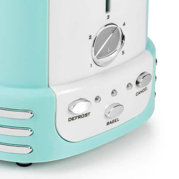 Nostalgia Classic 4-Slice Aqua Blue Retro Toaster CLTOS4AQ - The Home Depot