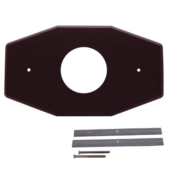 One-Hole Remodel Cover Plate for Mixet Bathtub and Shower Valves, Oil Rubbed Bronze
