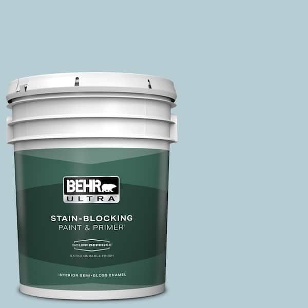 BEHR ULTRA 5 gal. #530E-3 Sonata Extra Durable Semi-Gloss Enamel Interior Paint & Primer