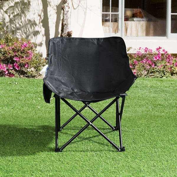 2-Piece Outdoor Canvas Folding/Portable Camping Chair with