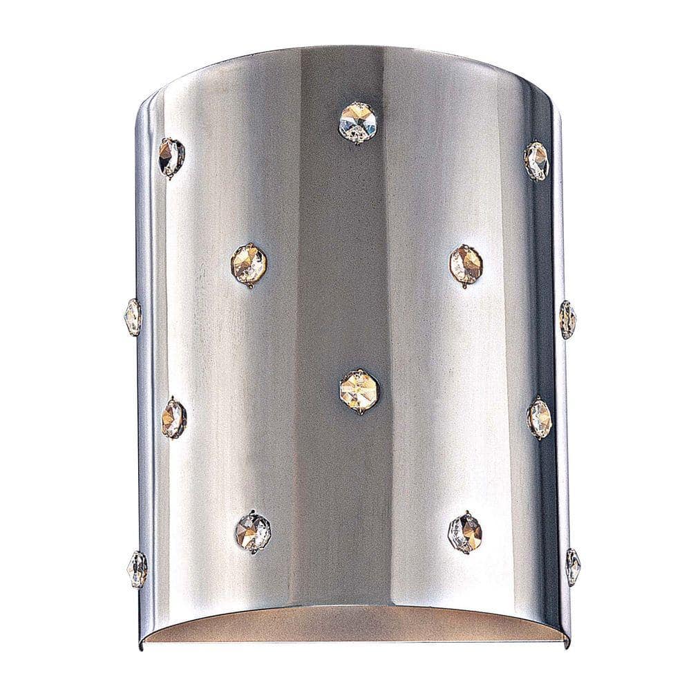 Lovely bling wall sconce George Kovacs Bling Chrome 1 Light Wall Sconce P037 077 The Home Depot