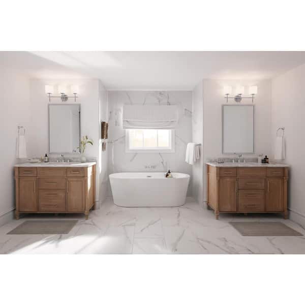 Cassidy 2-Handle Wall-Mount Tub Filler Trim Kit in Chrome (Valve Not Included)